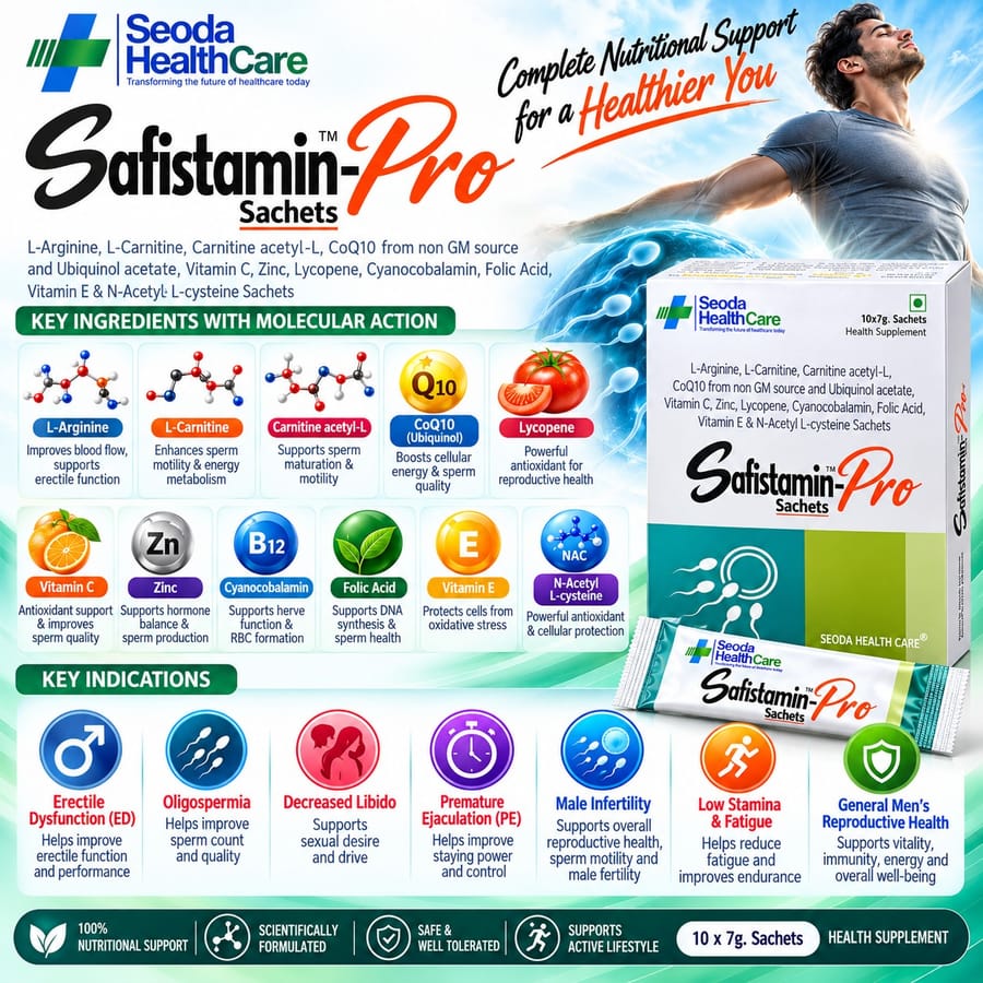 Seoda Healthcare - Safistamin-Pro Sachets